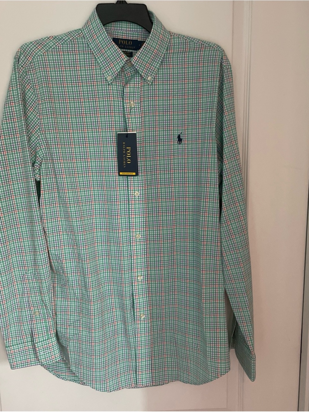 Polo Ralph Lauren Men's Button Down Classic Fit Performance Size Medium NWT $130